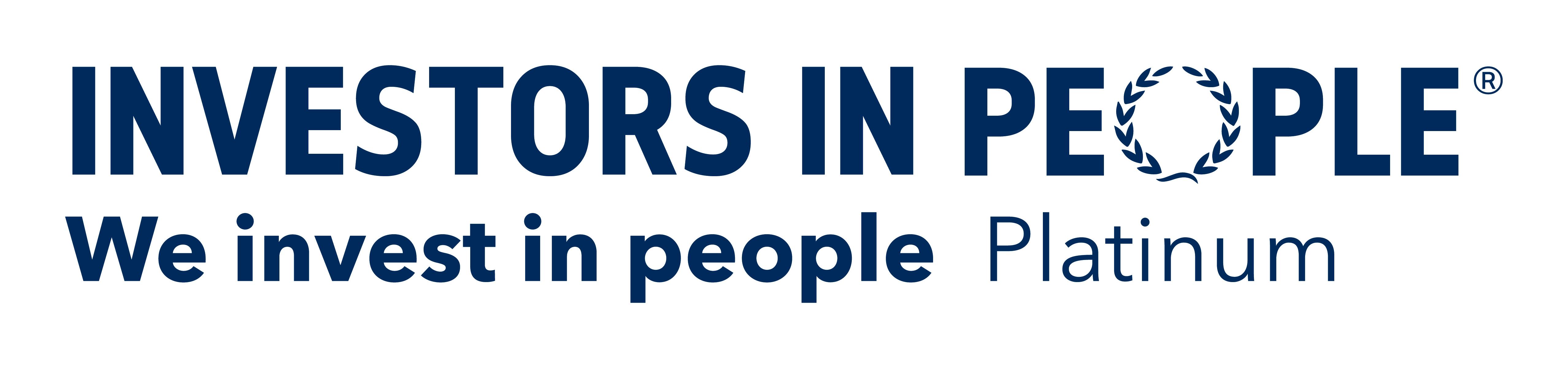 We Invest In People Platinum English Blue